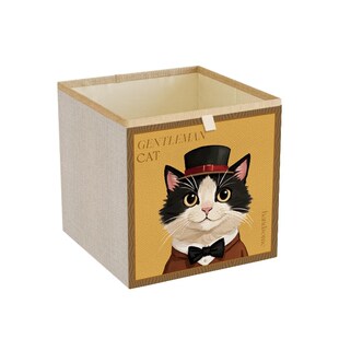 精选中古风收纳箱大容量卡莱克格子柜收纳筐非藤编布艺收纳盒整理