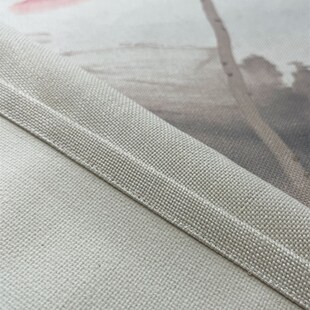 水墨画加厚棉麻台布织物荷花中式古色古香咖啡台布台布书房茶室桌