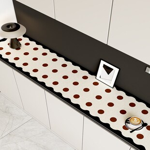 精选餐边柜台面保护垫简约风长条电视柜桌垫防水防烫可裁剪鞋柜桌