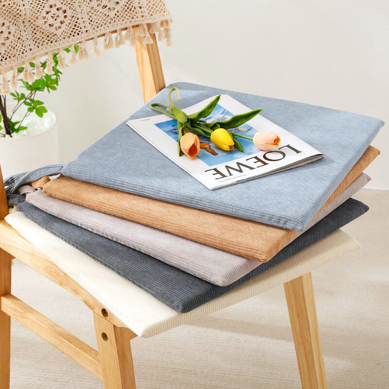 海绵拆洗坐垫办公室椅垫凳垫套久坐透气屁垫子灯芯绒防滑定制四季