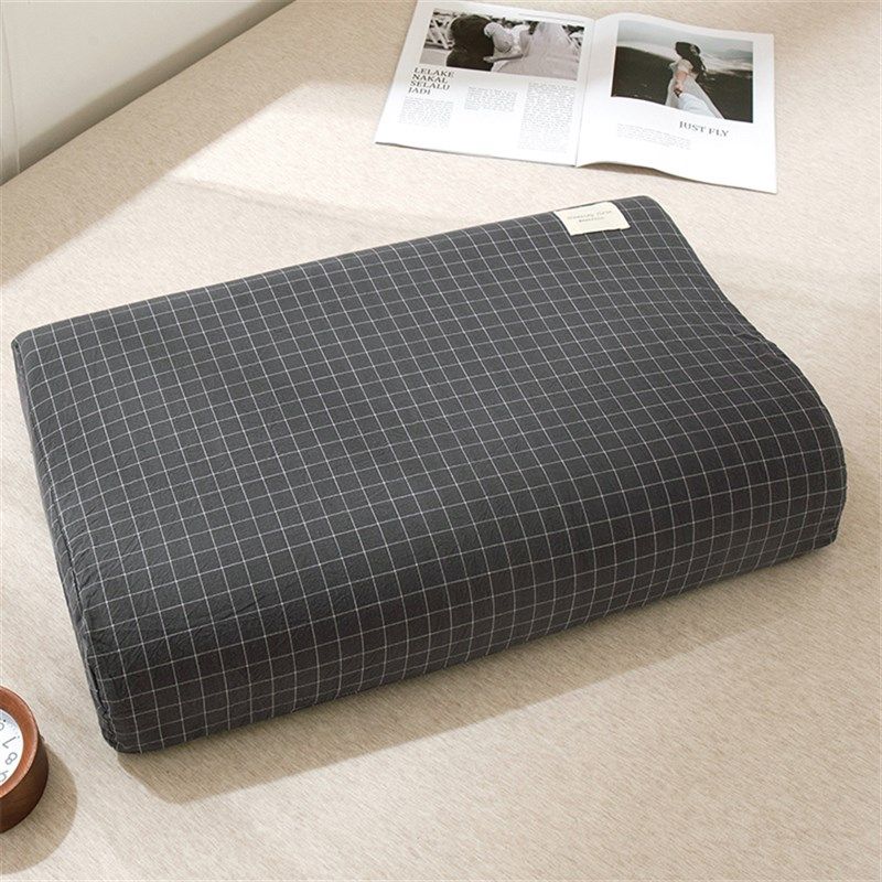 速发乳胶枕枕套一对装专用单单50x0纯棉学生人忆儿童60x40记个枕