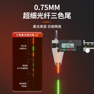 速发川一超子尾PG/PK泽体夜光漂电细日夜两用鱼漂高灵敏鲫鲤