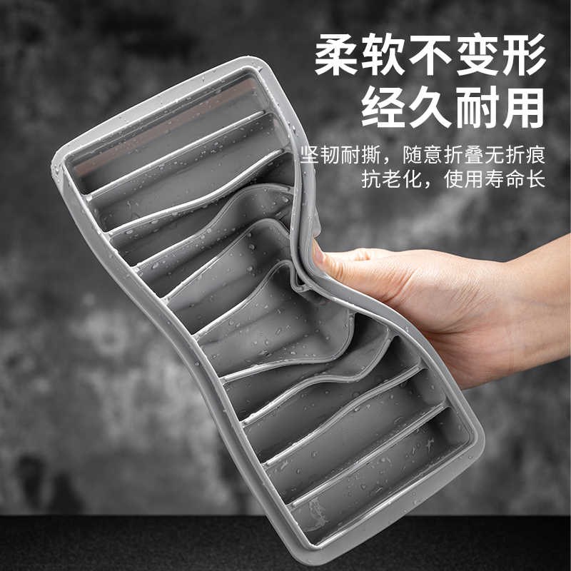 速发长条大冰块模具硅胶冰格制冰盒酒吧威士忌鸡尾酒柯林冻冰块盒