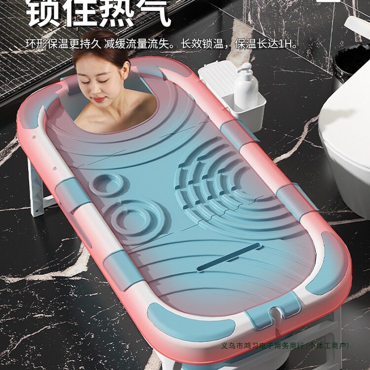 泡澡桶大人可折叠浴桶浴缸加大加高沐浴盆全身成人洗澡桶家用