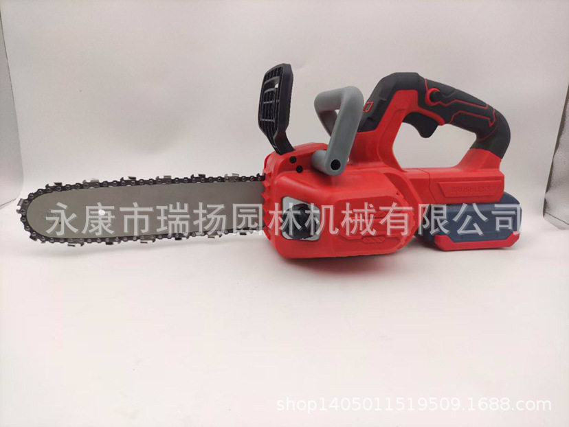 电锯手提式电链锯家用户外无线小型电锯充电手提式电锯充电锂电锯