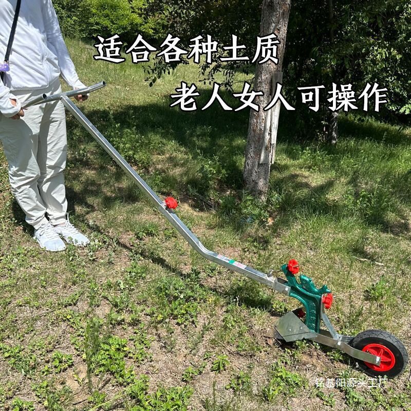 人力翻土人工拉犁犁垄手翻地犁地机开沟起松土耕地机捞微耕机其他