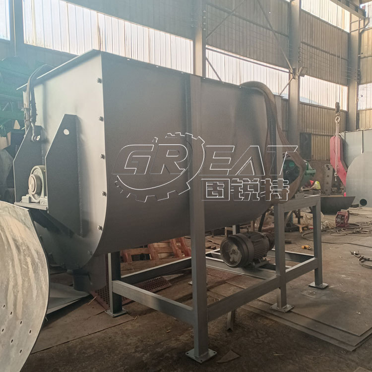 卧式无尘搅拌机 豆渣拌料机 黄泥干草搅拌机