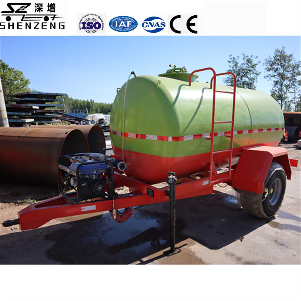 5吨水罐拖车 园林洒水罐车 罐挂车 沼渣沼液罐拖车 农用挂车
