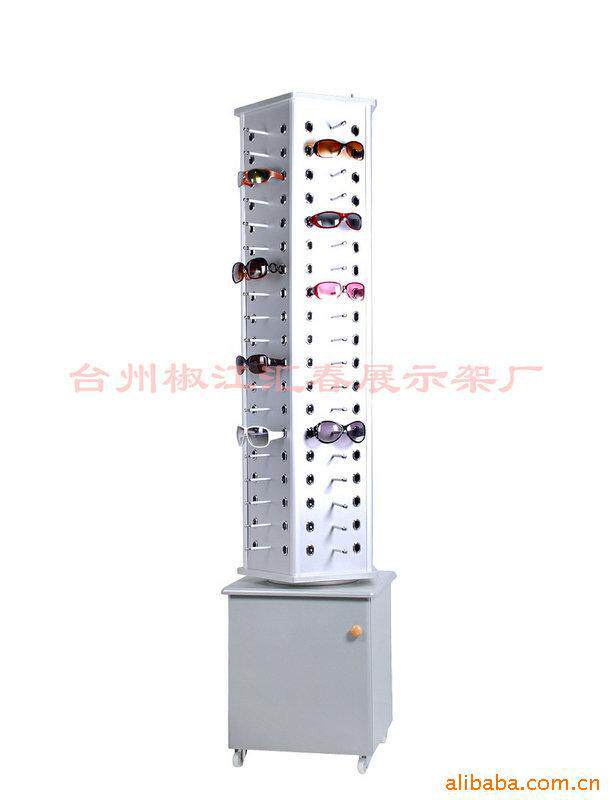 特价包邮多功能型展示架带柜子型展示架可95付旋转眼镜展示架
