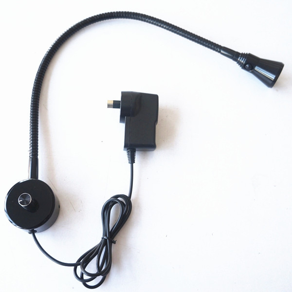 1*3W 220V 调光软管射灯卧室床头灯酒店客房灯 可调光壁灯 带插头