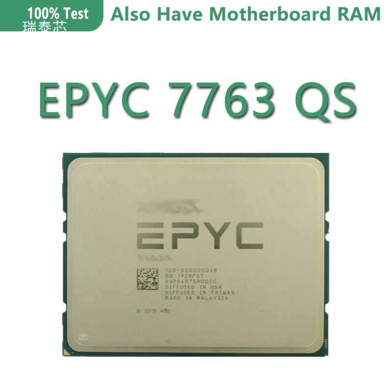 翻新的EPYC 7763处理器QS版本2.45千兆赫64核128线程64MB高速缓存