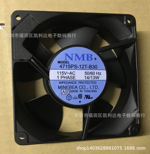 4715PS-12T-B30 原装日本美蓓亚NMB 115VAC 120*120*38MM铝框风扇