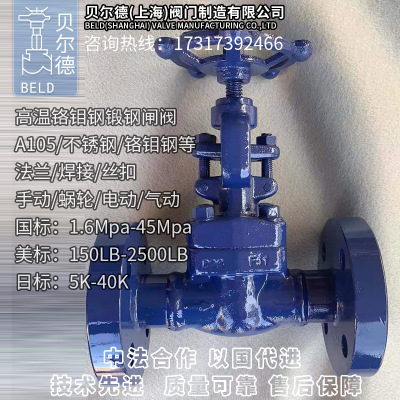 铬钼钢高压高温法兰闸阀/Z41Y/H-16/25C-250C/WC6F11/WC9F22/A182