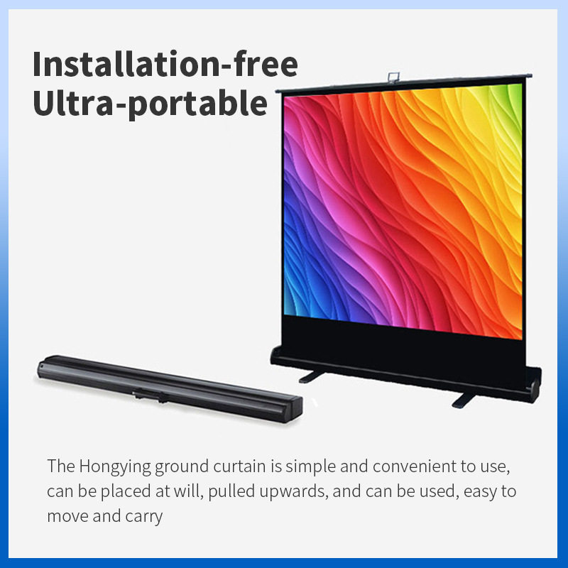 白玻纤免打孔安装投影幕布便携式地拉幕布高清家用户外移动地拉幕,3C数码配件,其它配件,淘宝优惠券,粉丝福利购,淘宝优惠卷
