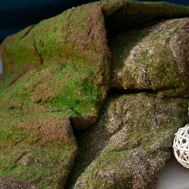 仿真特土味青苔苔藓石头装饰软装造景景观植绒专用树皮土色草皮