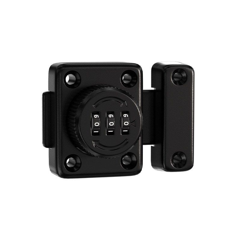 防盗门内反锁门锁扣免打孔密码锁插销防盗锁柜门锁柜抽屉锁移门锁