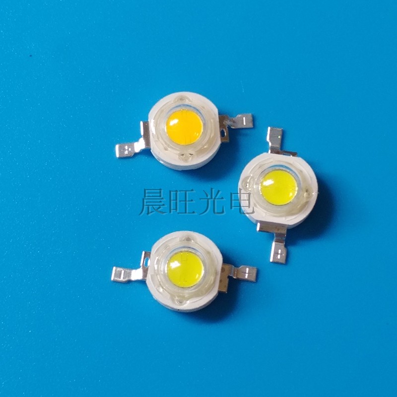 1W3WLED灯珠超亮单颗大功率led光源贴片LMED天花筒射灯球泡路灯芯