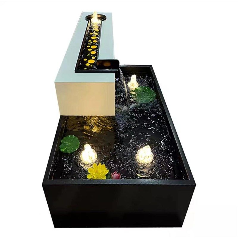 定制304不锈钢流水摆件涌泉户外景观水池庭院循环水景带过滤鱼池,家居饰品,流水摆件,淘宝优惠券,粉丝福利购,淘宝优惠卷