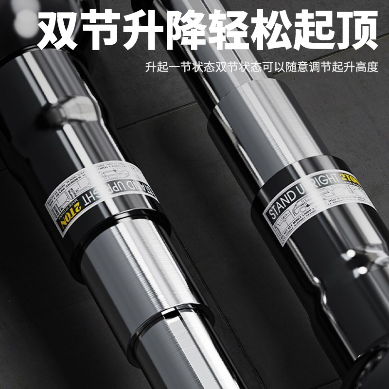 HUGO塔式千斤顶螺旋立式齿轮式机械式手摇加长型2吨t/T千金顶