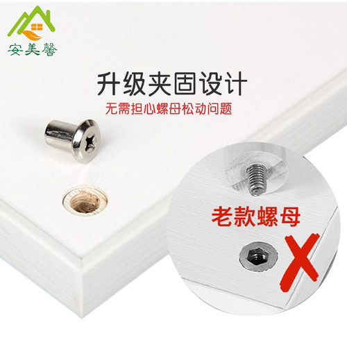 柜子分层架衣柜内分层隔板实木免打孔橱柜收纳置物架木质架子隔层