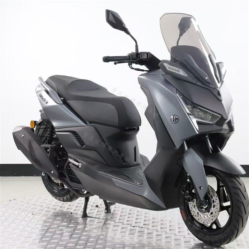 嘉爵高端踏板领辰007平板踏板机车150水冷摩旅代步通勤车可上牌