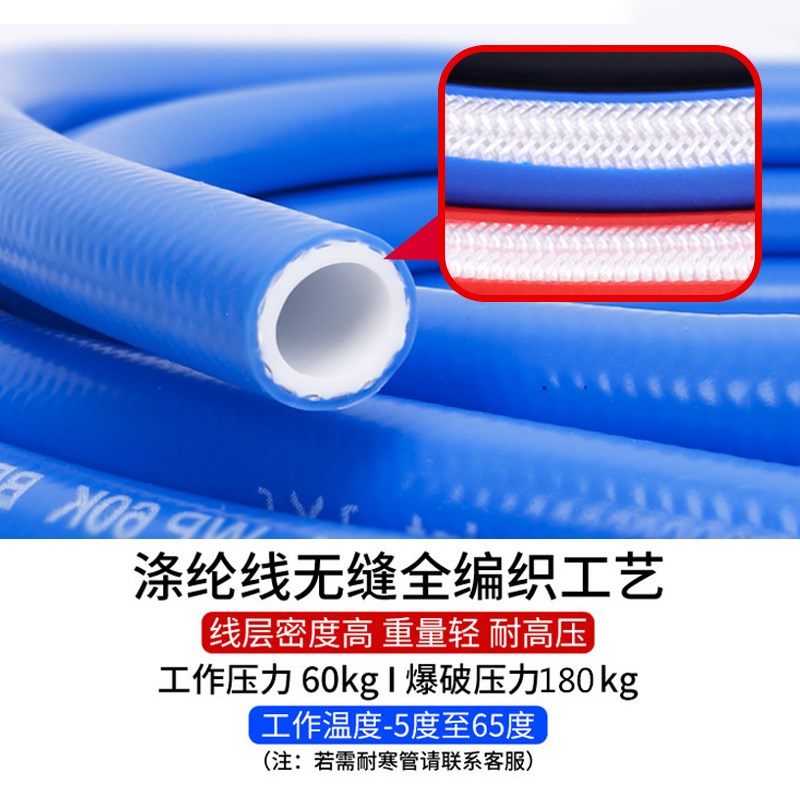 全编织真石漆高压k气管空压机喷漆防爆软管汽车烤漆外墙喷涂气泵