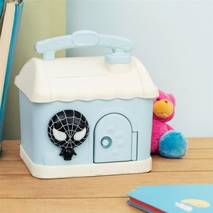 存钱罐儿童男孩小房子储钱罐男童防摔蜘蛛侠存钱盒新款储蓄罐可取