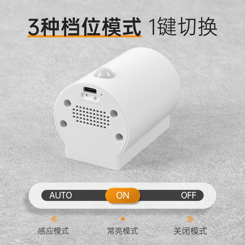 人体感应小夜灯磁吸家用走廊入户门Cusb充电壁灯卧室床头氛围射灯