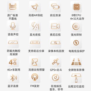 2025新款任我游专车专用智能流媒体后视镜行车记录仪AR导航测速