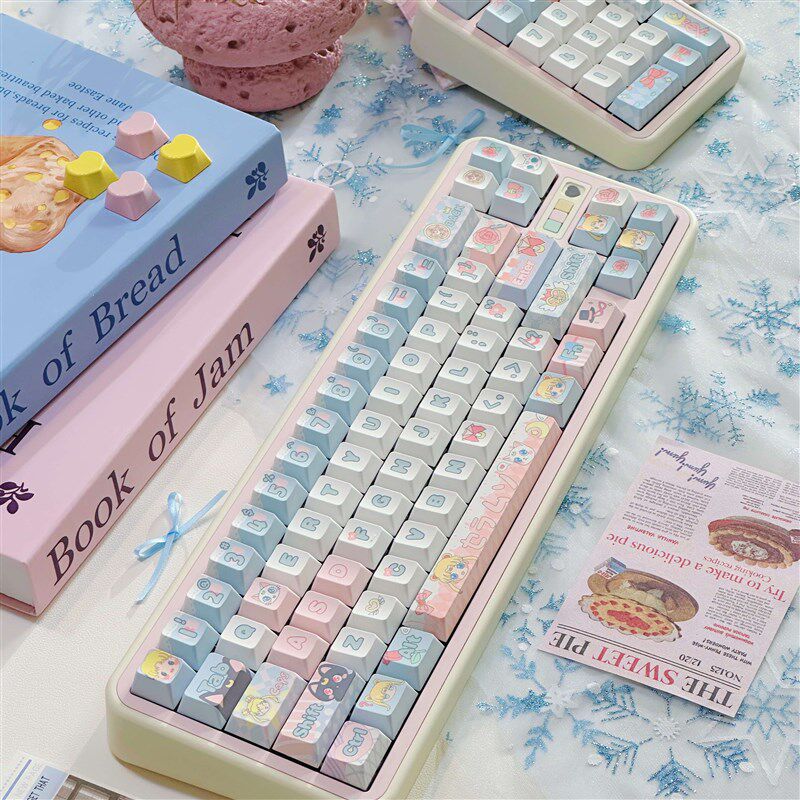龙乘  美少女可爱主题键帽五面热升华机械键盘键帽