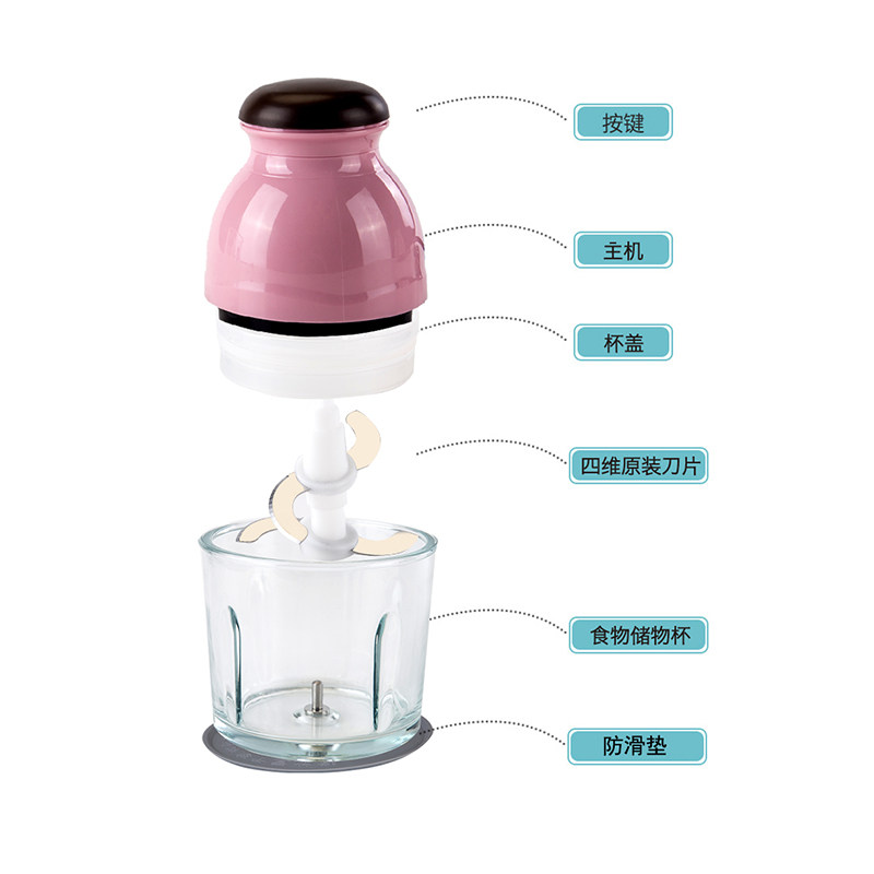 绞肉机家用电动多功能小型榨汁打肉馅碎菜机搅拌蒜泥剁辣椒辅食机