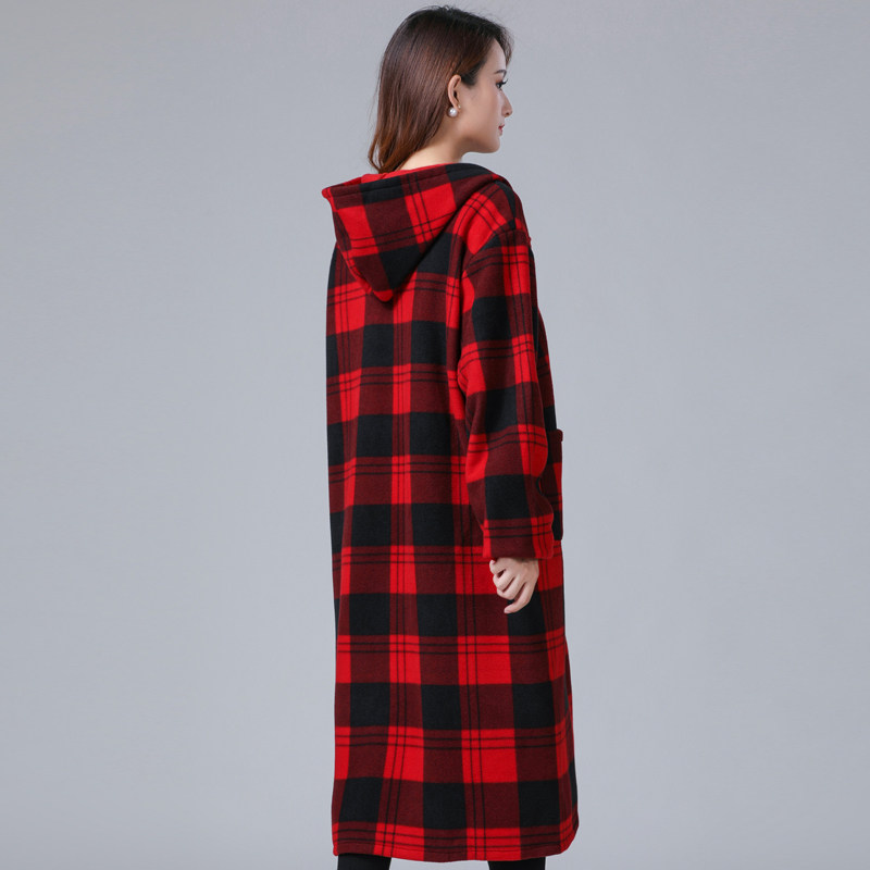 加长加大肥秋冬加绒加厚韩版羽绒服罩衣长款围裙工作服外套护衣