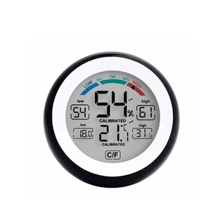 欧达时磁吸/挂钟式电子表温湿度计家用迷你室内多功能夜光温度计