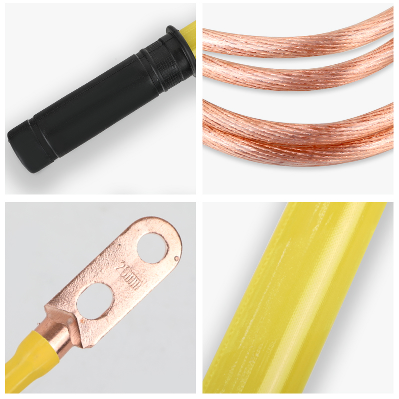 双舌室外高压接地棒接地线户外电工接地棒10MKV接地棒25方接地线