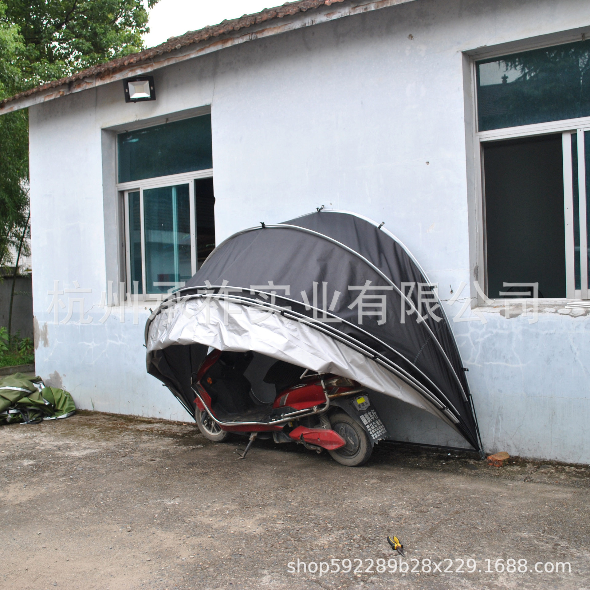 悬挂自行车帐篷摩托车篷防雨防尘多功能储藏室杂物间篷储物帐篷
