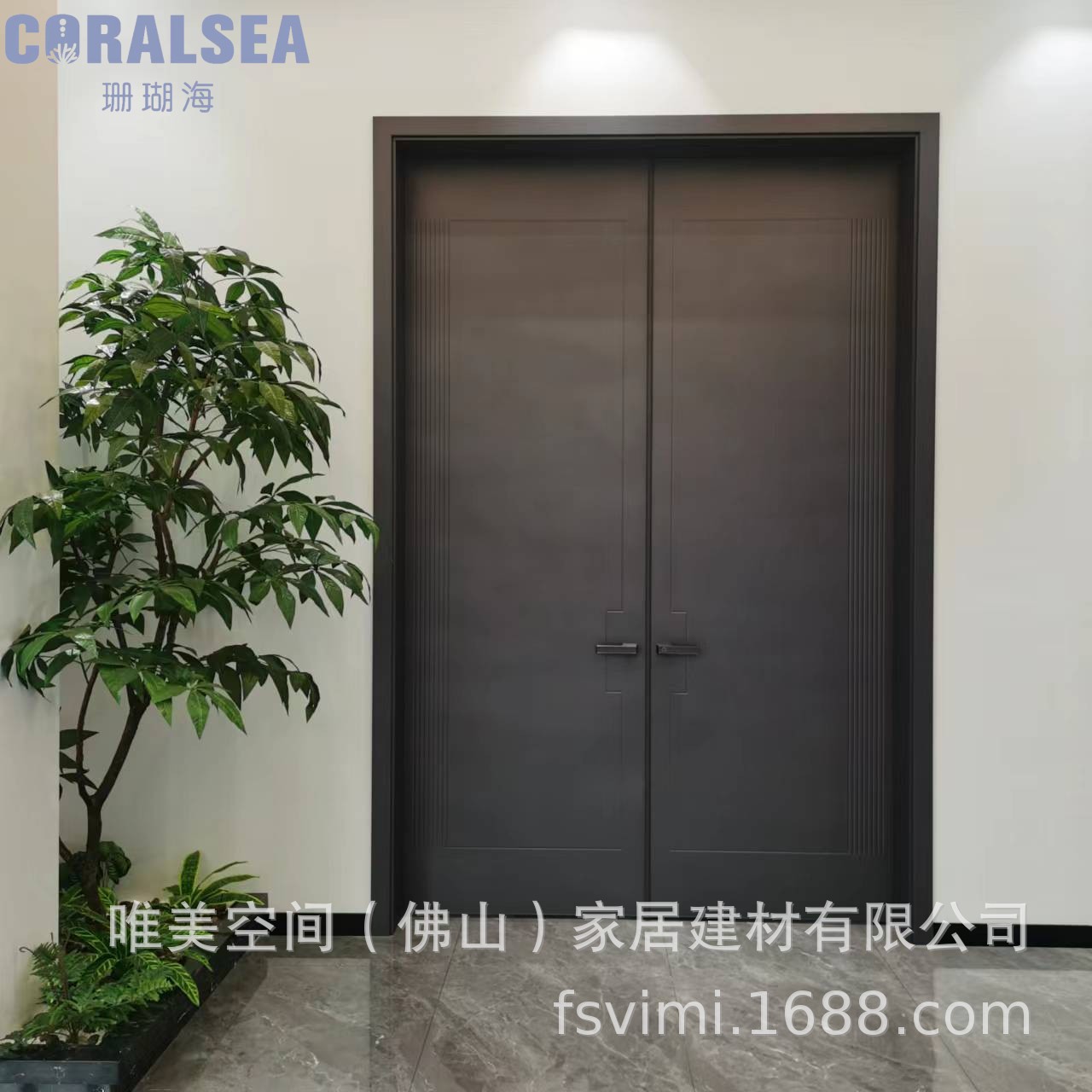 法式全铝合金白胚门氟碳漆喷涂别墅庭院入户双开门室内卧室子母门