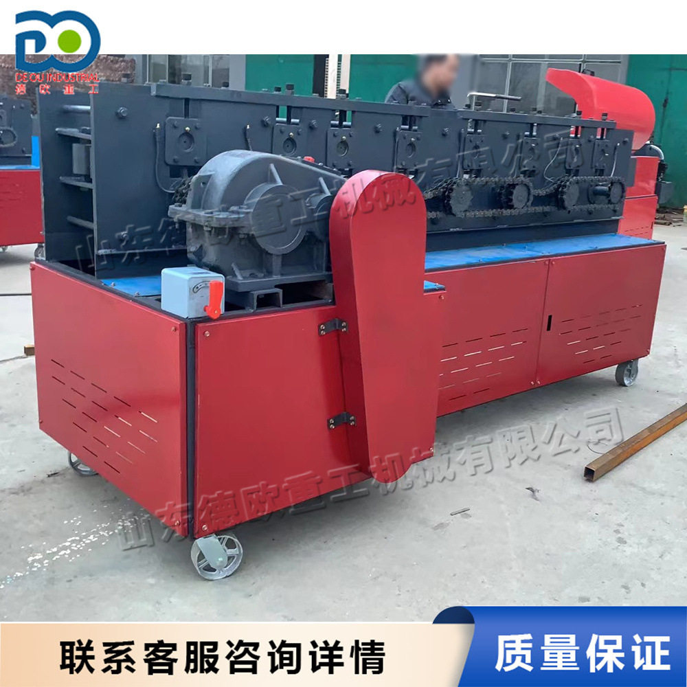 方管无痕调直机 4*6建筑管校直机 建筑扣件式脚手架钢管矫直机