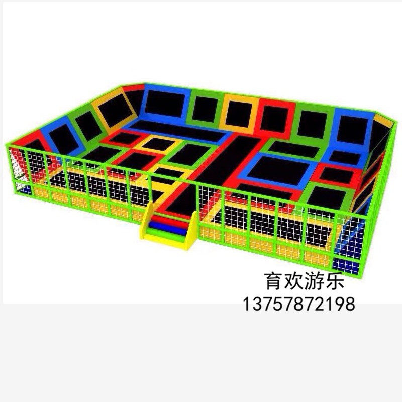厂家热卖儿童室内外游乐设备蹦床健身床幼儿欢乐游乐跳跳床粘粘乐