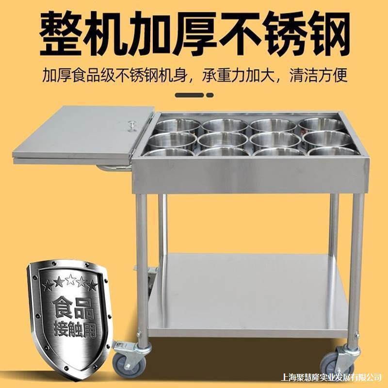 移动调料车推拉门厨房料理车柜餐车商用食堂台车不锈钢架饭店灶台