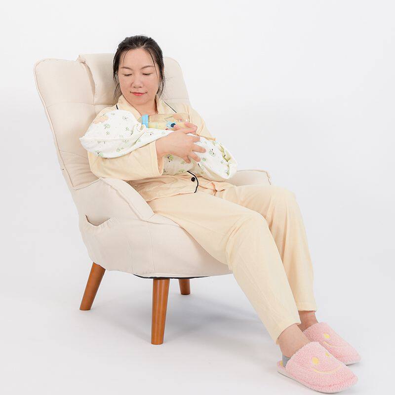 北欧现代小户型卧室单人护腰月子哺乳椅喂奶神器懒人沙发折叠转椅