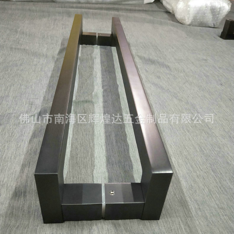 不锈钢门把手加厚防指纹玻璃大门拉手简约酒店公寓别墅入户门拉手