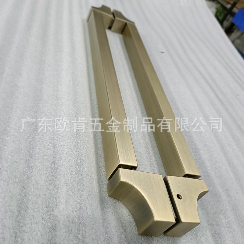 欧肯五金酒店旅馆浴室玻璃门不锈钢拉手冲凉房淋浴门把手轻奢定制
