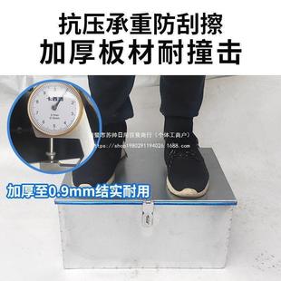 铁盒子大白铁皮不锈钢箱镀锌工具铁箱子储物带锁收纳加厚盒子铁盒
