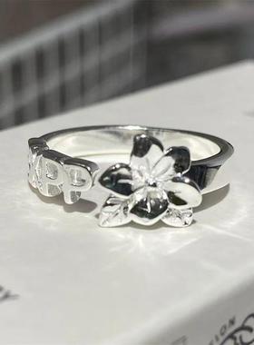 BKPP周边bkpp扶桑花戒指开口可调节以你的心诠释我的爱食戒指饰品