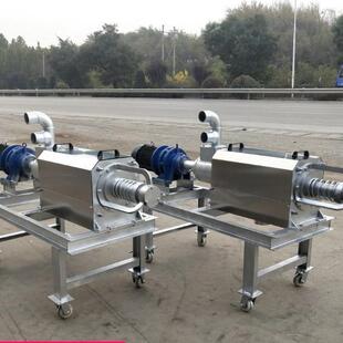 河南养殖场固液干湿分离机鸡鸭猪牛粪干湿分离机螺旋挤压干湿分