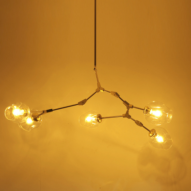 厂家直销后现代艺术分子吊灯工业复古酒吧灯客厅灯铁艺灯包退换