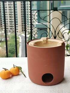 S588潮州红泥炉火炭炉煮茶炉围炉煮茶壶炉套粗陶罐罐茶壶炉炭电两