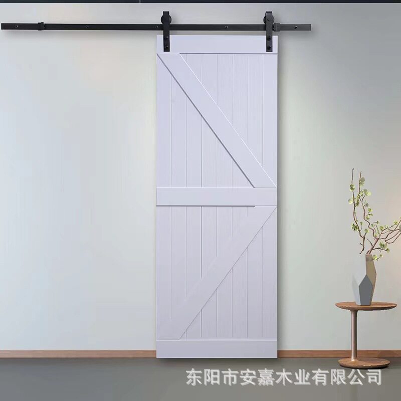 谷仓门AM烤漆实木门吊轨门卫生间拉门卧室厨房移门隔断门厂家批发