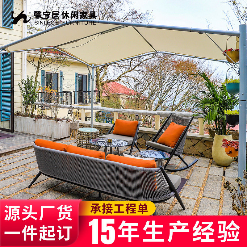 馨宁居户外遮阳棚庭院遮阳伞景区民宿餐饮帐篷天鹅篷防雨网红凉亭