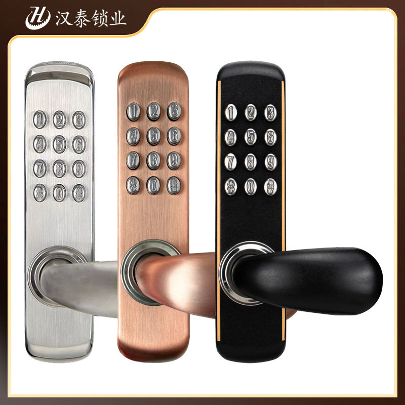 机械密码锁户外防水木门办公室家用房门公寓门锁密码锁防盗锁